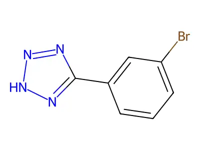 5-(3-bromophenyl)-1H-1,2,3,4-tetrazole structure