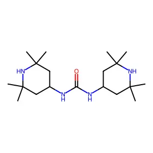 1,3-Bis(2,2,6,6-tetramethyl-4-piperidyl)urea structure