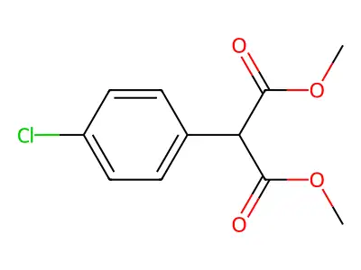 1,3-Dimethyl 2-(4-chlorophenyl)propanedioate structure
