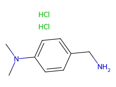 4-(aminomethyl)-N,N-dimethylaniline dihydrochloride structure