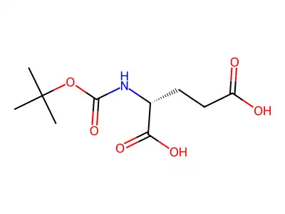 2-{[(Tert-butoxy)carbonyl]amino}pentanedioic acid structure