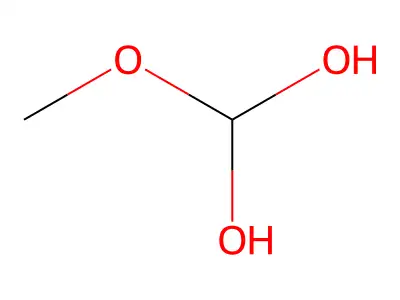 Methanediol, methoxy- structure