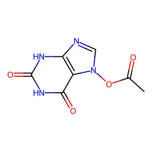 1H-Purine-2,6-dione, 7-(acetyloxy)-3,7-dihydro- structure