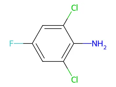 2,6-Dichloro-4-fluoroaniline structure