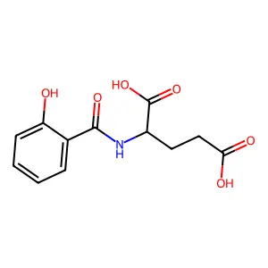 N-(2-Hydroxybenzoyl)glutamic acid structure