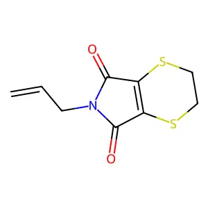 5,6-二氢-N-烯丙基对二噻英-2,3-二甲酰亚胺 structure