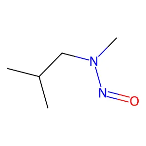 1-Propanamine, N,2-dimethyl-N-nitroso- structure