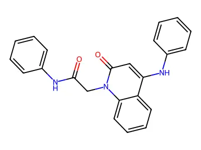 2-(4-Anilino-2-oxo-1(2H)-quinolinyl)-N-phenylacetamide structure