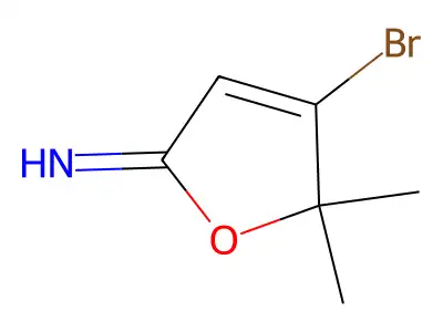 4-Bromo-5,5-dimethyl-2(5H)-furanimine structure