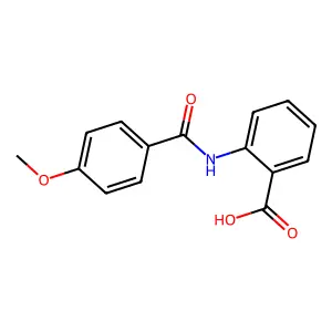 2-(4-Methoxybenzamido)benzoic acid structure