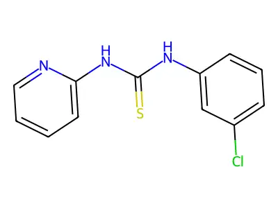1-(3-Chlorophenyl)-3-pyridin-2-ylthiourea structure