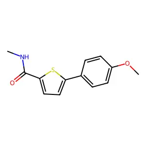 5-(4-methoxyphenyl)-N-methyl-2-thiophenecarboxamide structure