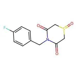4-(4-Fluorobenzyl)-1lambda~4~,4-thiazinane-1,3,5-trione structure