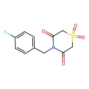 4-(4-Fluorobenzyl)-1lambda6,4-thiazinane-1,1,3,5-tetraone structure