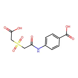 4-[[2-(carboxymethylsulfonyl)acetyl]amino]benzoic Acid structure