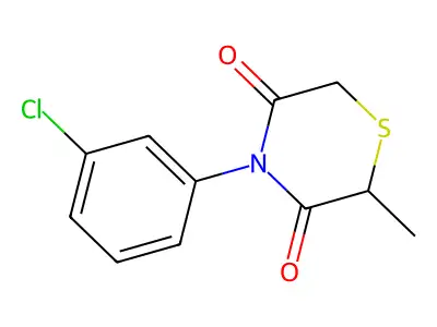 4-(3-Chlorophenyl)-2-methyl-3,5-thiomorpholinedione structure