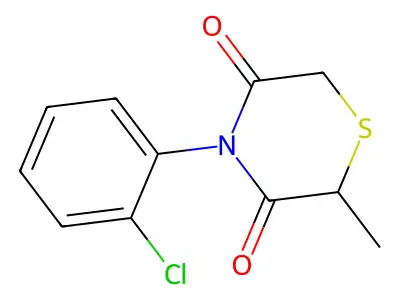 4-(2-Chlorophenyl)-2-methyl-3,5-thiomorpholinedione structure