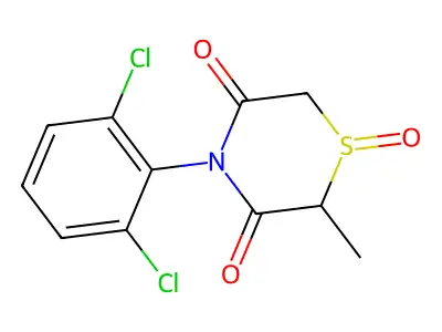 4-(2,6-Dichlorophenyl)-2-methyl-1lambda~4~,4-thiazinane-1,3,5-trione structure