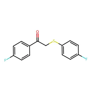 1-(4-Fluorophenyl)-2-[(4-fluorophenyl)sulfanyl]-1-ethanone structure