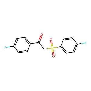 1-(4-Fluorophenyl)-2-[(4-fluorophenyl)sulfonyl]-1-ethanone structure