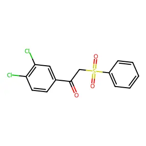 1-(3,4-Dichlorophenyl)-2-(phenylsulfonyl)-1-ethanone structure