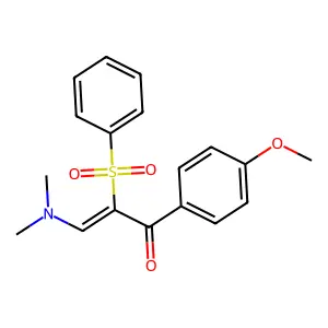 3-(Dimethylamino)-1-(4-methoxyphenyl)-2-(phenylsulfonyl)-2-propen-1-one structure