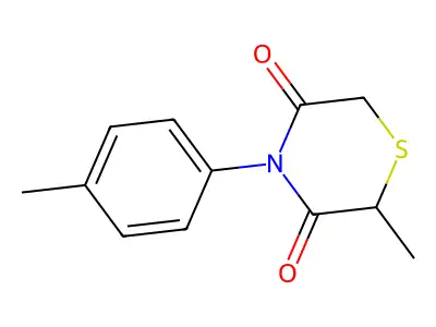 2-Methyl-4-(4-methylphenyl)-3,5-thiomorpholinedione structure