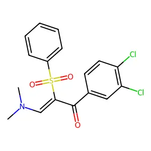 1-(3,4-Dichlorophenyl)-3-(dimethylamino)-2-(phenylsulfonyl)-2-propen-1-one structure