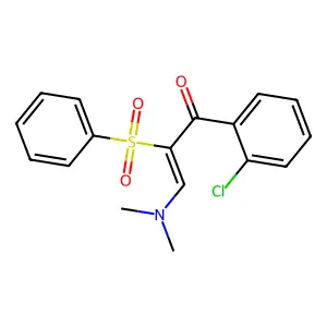 1-(2-Chlorophenyl)-3-(dimethylamino)-2-(phenylsulfonyl)-2-propen-1-one structure