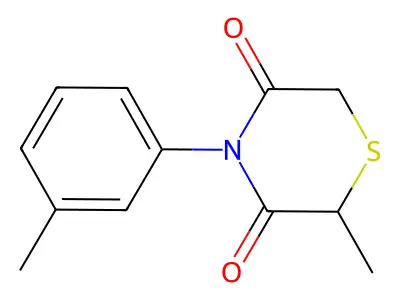 2-Methyl-4-(3-methylphenyl)-3,5-thiomorpholinedione structure
