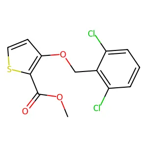 Methyl 3-[(2,6-dichlorophenyl)methoxy]thiophene-2-carboxylate structure
