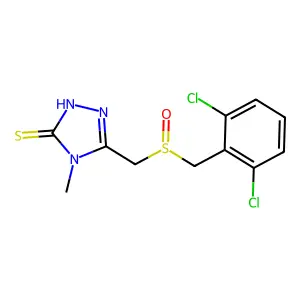 5-{[(2,6-dichlorobenzyl)sulfinyl]methyl}-4-methyl-4H-1,2,4-triazole-3-thiol structure