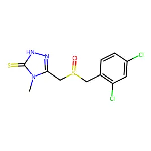 5-{[(2,4-dichlorobenzyl)sulfinyl]methyl}-4-methyl-4H-1,2,4-triazole-3-thiol structure