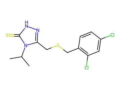 5-{[(2,4-dichlorobenzyl)sulfanyl]methyl}-4-isopropyl-4H-1,2,4-triazole-3-thiol structure
