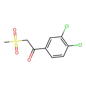 1-(3,4-Dichlorophenyl)-2-(methylsulfonyl)-1-ethanone structure