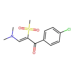 1-(4-Chlorophenyl)-3-(dimethylamino)-2-(methylsulfonyl)-2-propen-1-one structure
