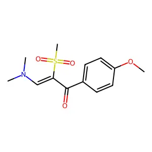 3-(Dimethylamino)-1-(4-methoxyphenyl)-2-(methylsulfonyl)-2-propen-1-one structure