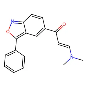 3-(Dimethylamino)-1-(3-phenyl-2,1-benzoxazol-5-yl)prop-2-en-1-one structure