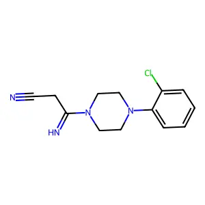 3-[4-(2-Chlorophenyl)piperazin-1-yl]-3-iminopropanenitrile structure