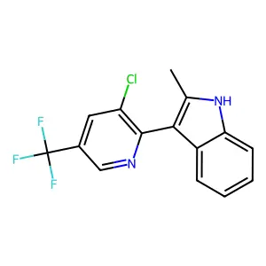 3-[3-chloro-5-(trifluoromethyl)pyridin-2-yl]-2-methyl-1H-indole structure