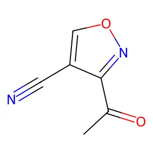 3-Acetylisoxazole-4-carbonitrile structure