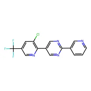 5-[3-Chloro-5-(trifluoromethyl)pyridin-2-yl]-2-(pyridin-3-yl)pyrimidine structure