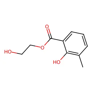 2-Hydroxyethyl 3-methylsalicylate structure