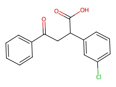 2-(3-Chlorophenyl)-4-oxo-4-phenylbutanoic acid structure