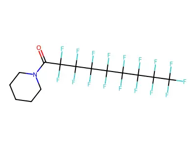 2,2,3,3,4,4,5,5,6,6,7,7,8,8,9,9,9-Heptadecafluoro-1-(1-piperidinyl)-1-nonanone structure