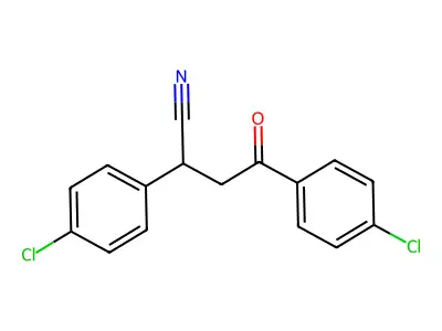 2,4-Bis(4-chlorophenyl)-4-oxobutanenitrile structure