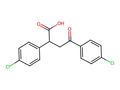 2,4-Bis(4-chlorophenyl)-4-oxobutanoic acid structure