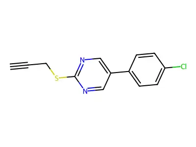 5-(4-Chlorophenyl)-2-(2-propynylsulfanyl)pyrimidine structure