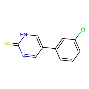 5-(3-Chlorophenyl)-2-pyrimidinethiol structure
