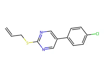 2-(Allylsulfanyl)-5-(4-chlorophenyl)pyrimidine structure